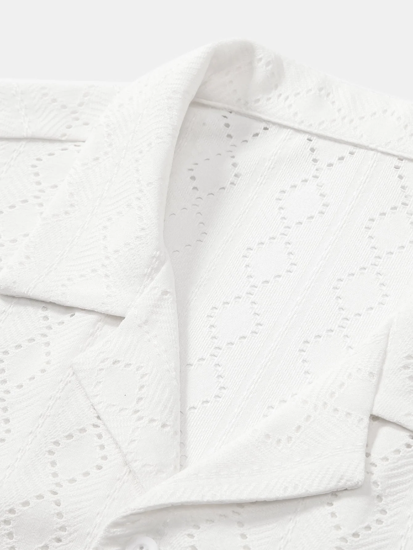 Aldous® | Muscle Fit Diamond Texture Cuban Shirt - Image 10