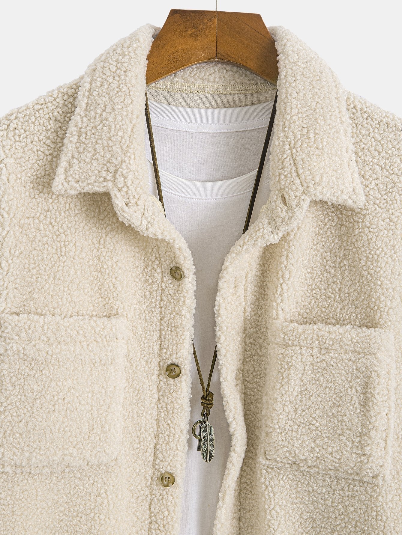 Aldrich® | Teddy Fleece Button Up Shirt - Image 7
