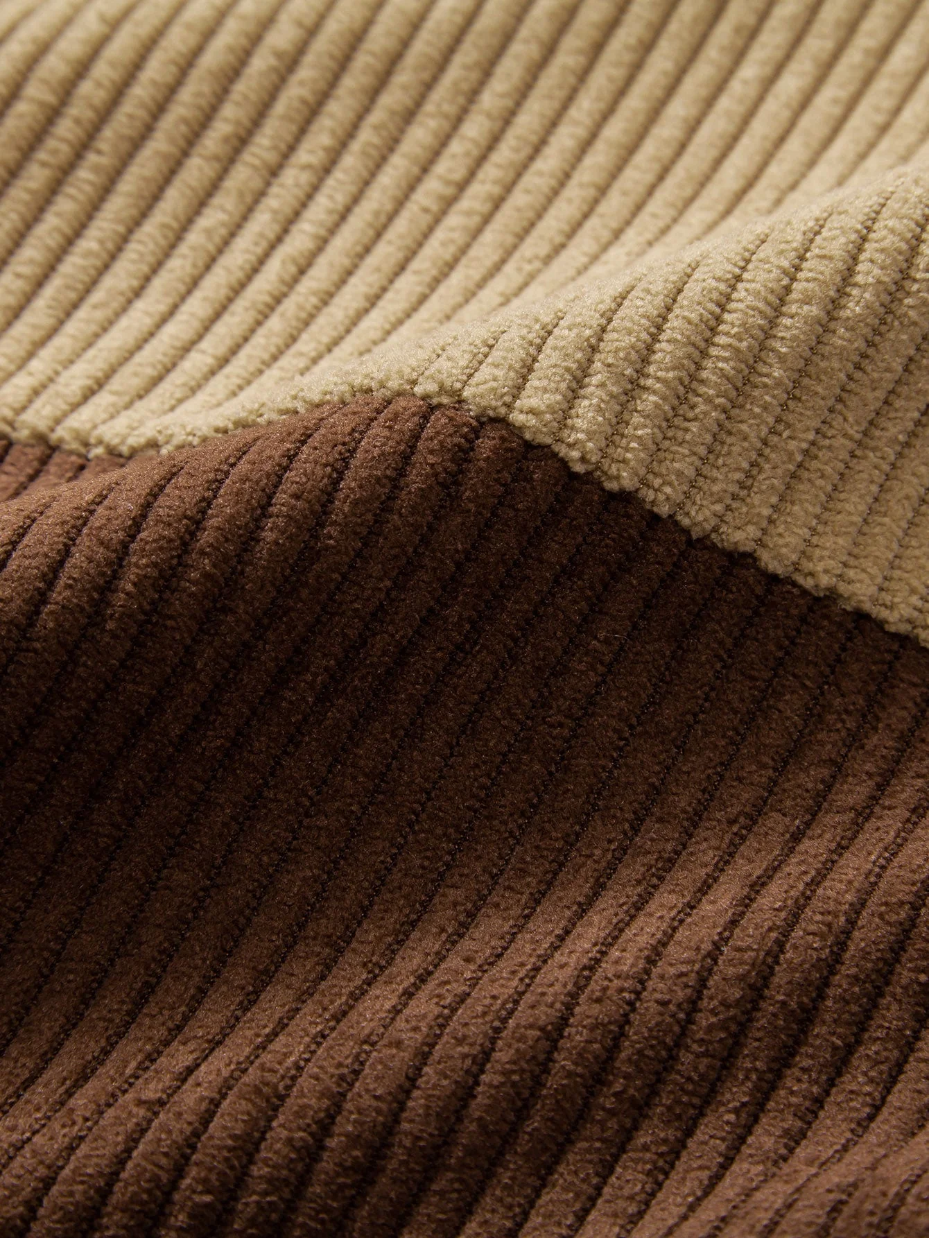 Aldus® | Colorblock Button Up Corduroy Shirt - Image 6