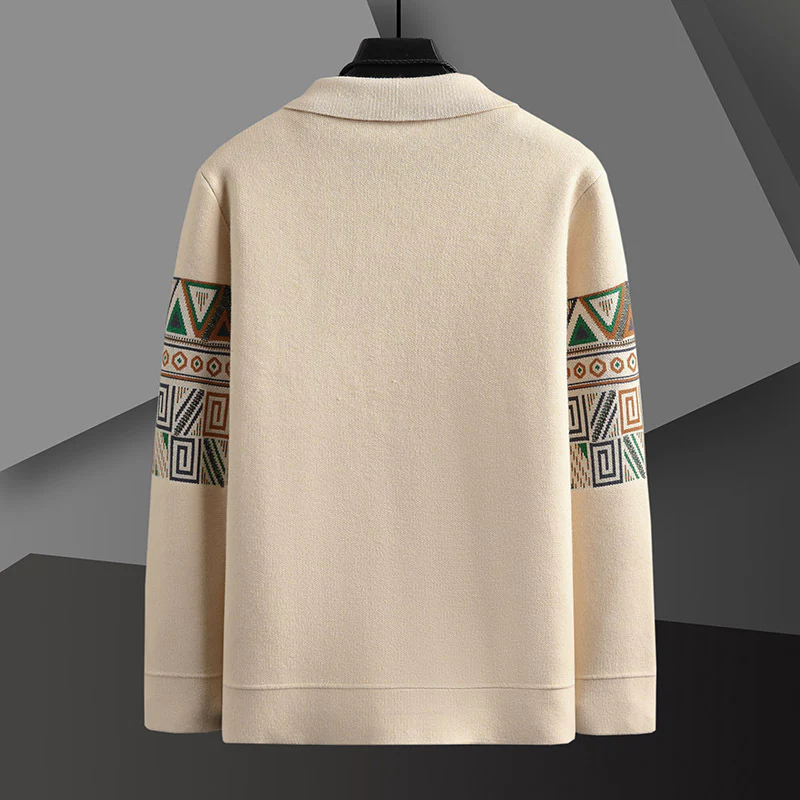 Alejandro® | Mosaic Collar Knit Jacket - Image 2