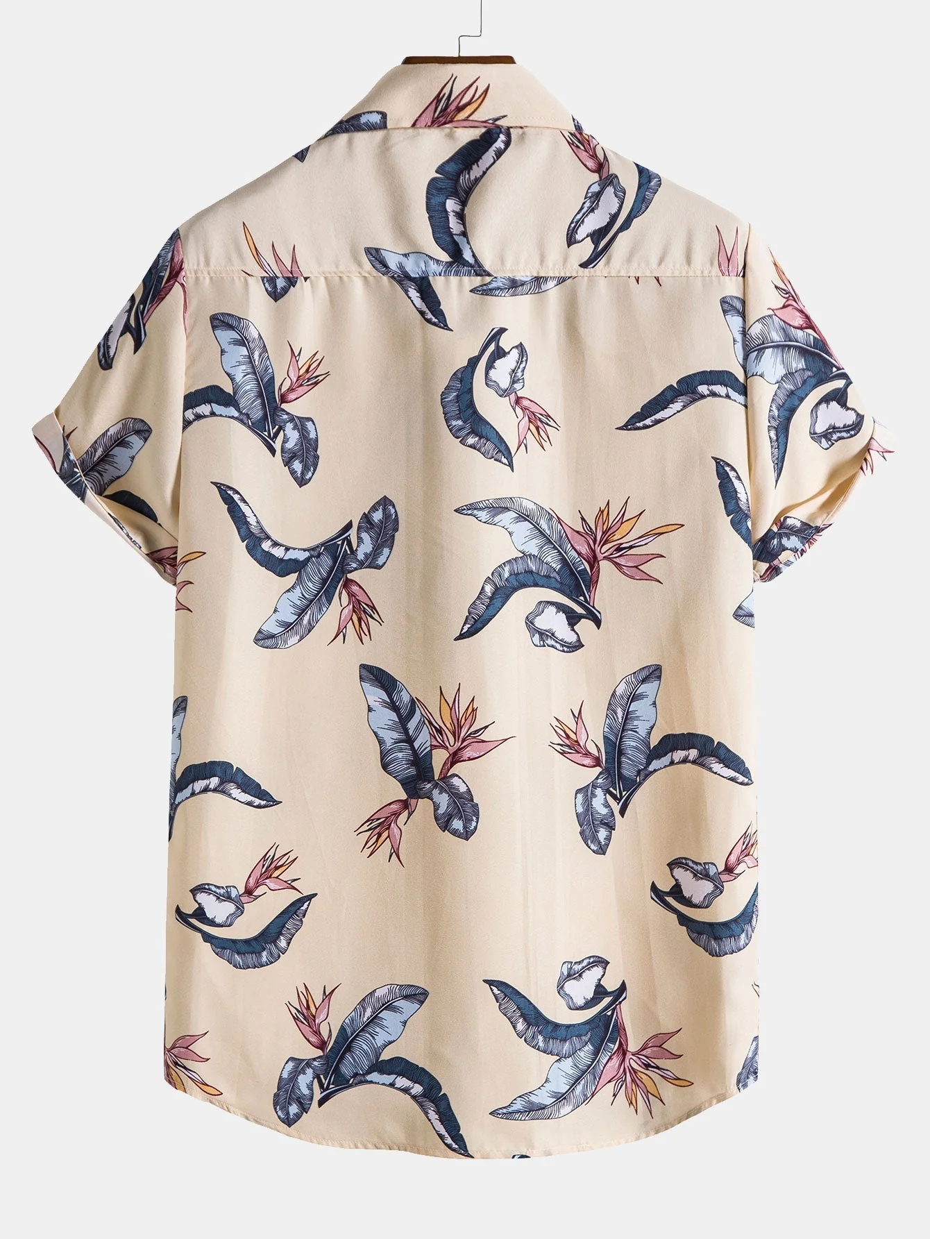 Alexei® | Tropical Plants Print Button Up Shirt - Image 2