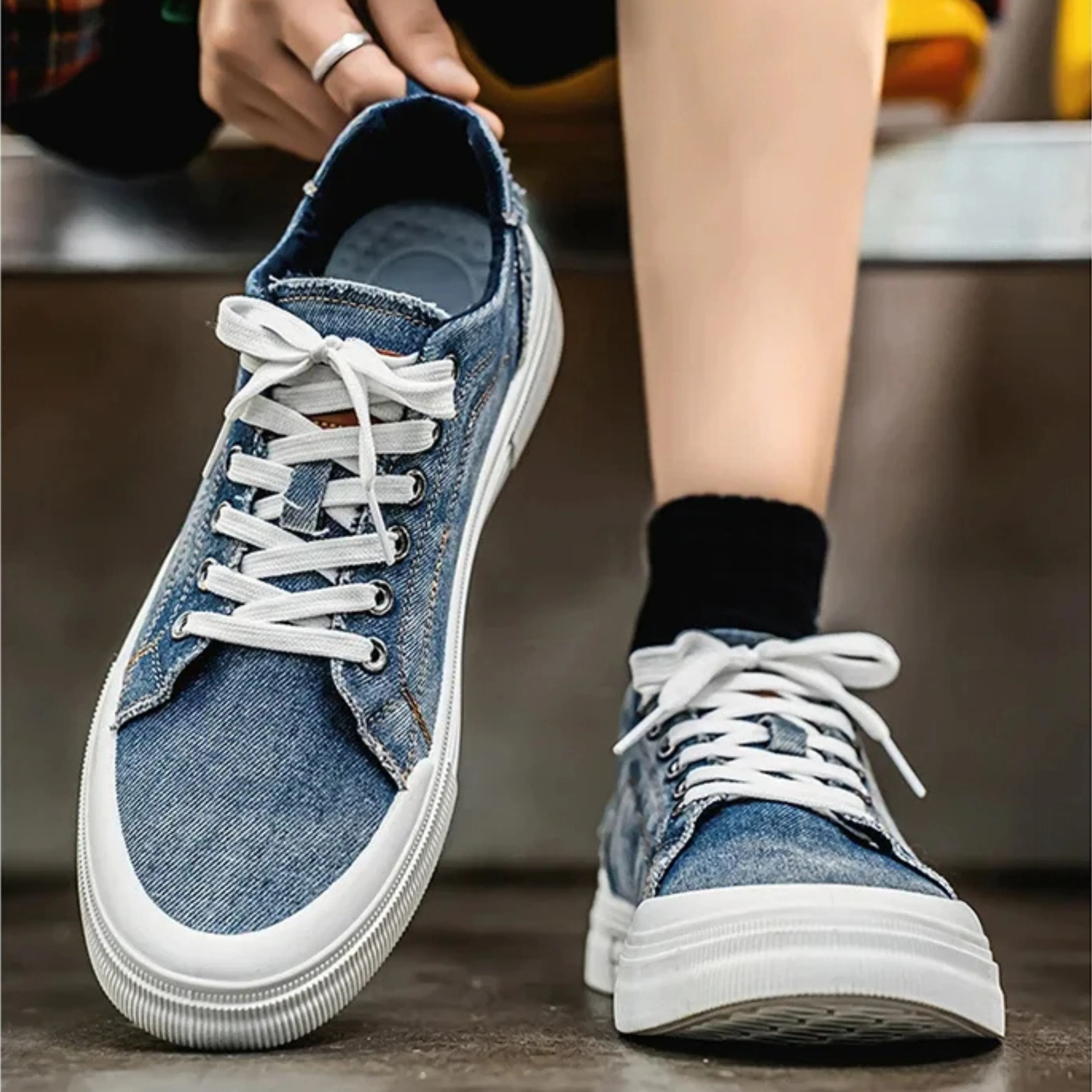 Alexei | Bellagio Denim Sneakers - Image 18