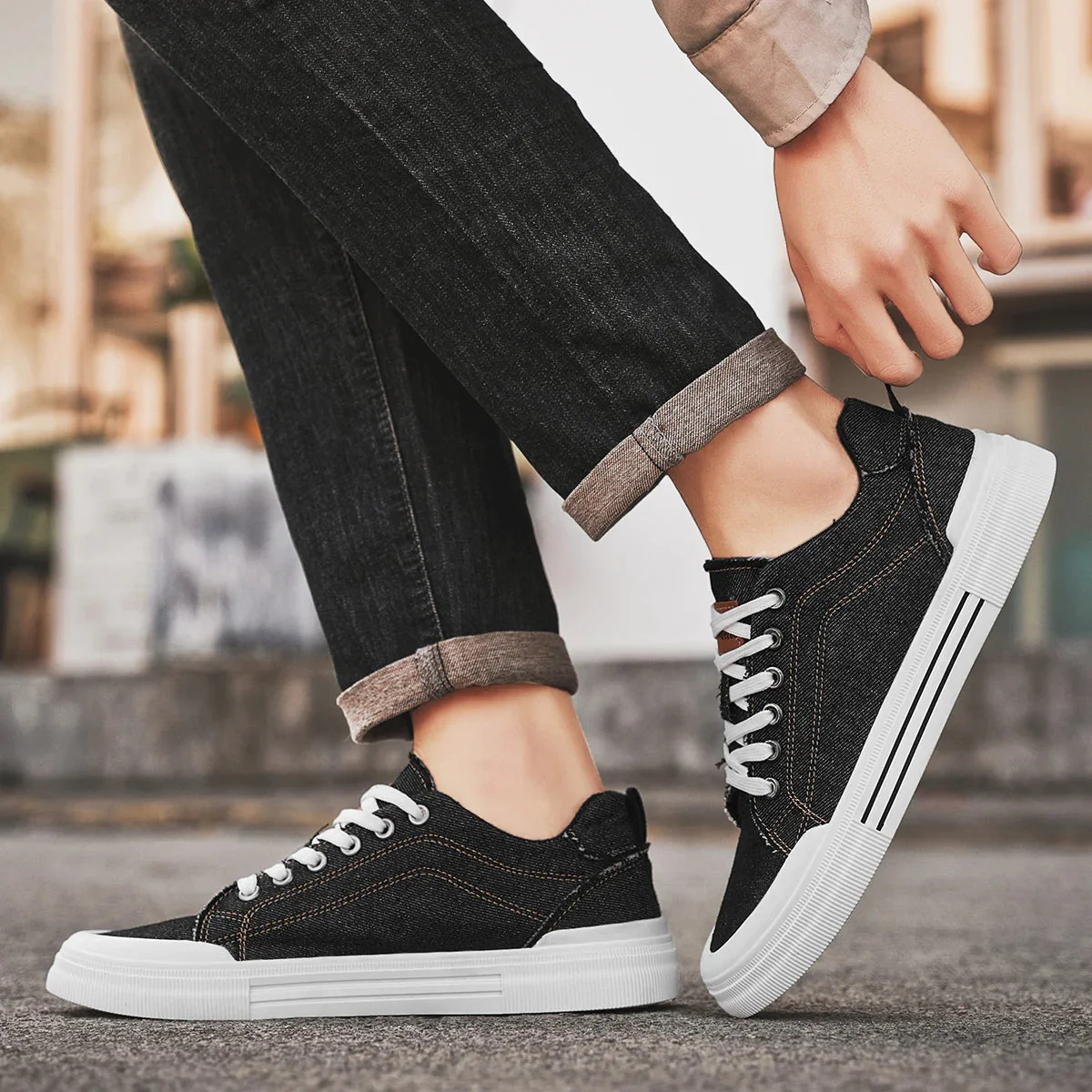 Alexei | Bellagio Denim Sneakers - Image 8