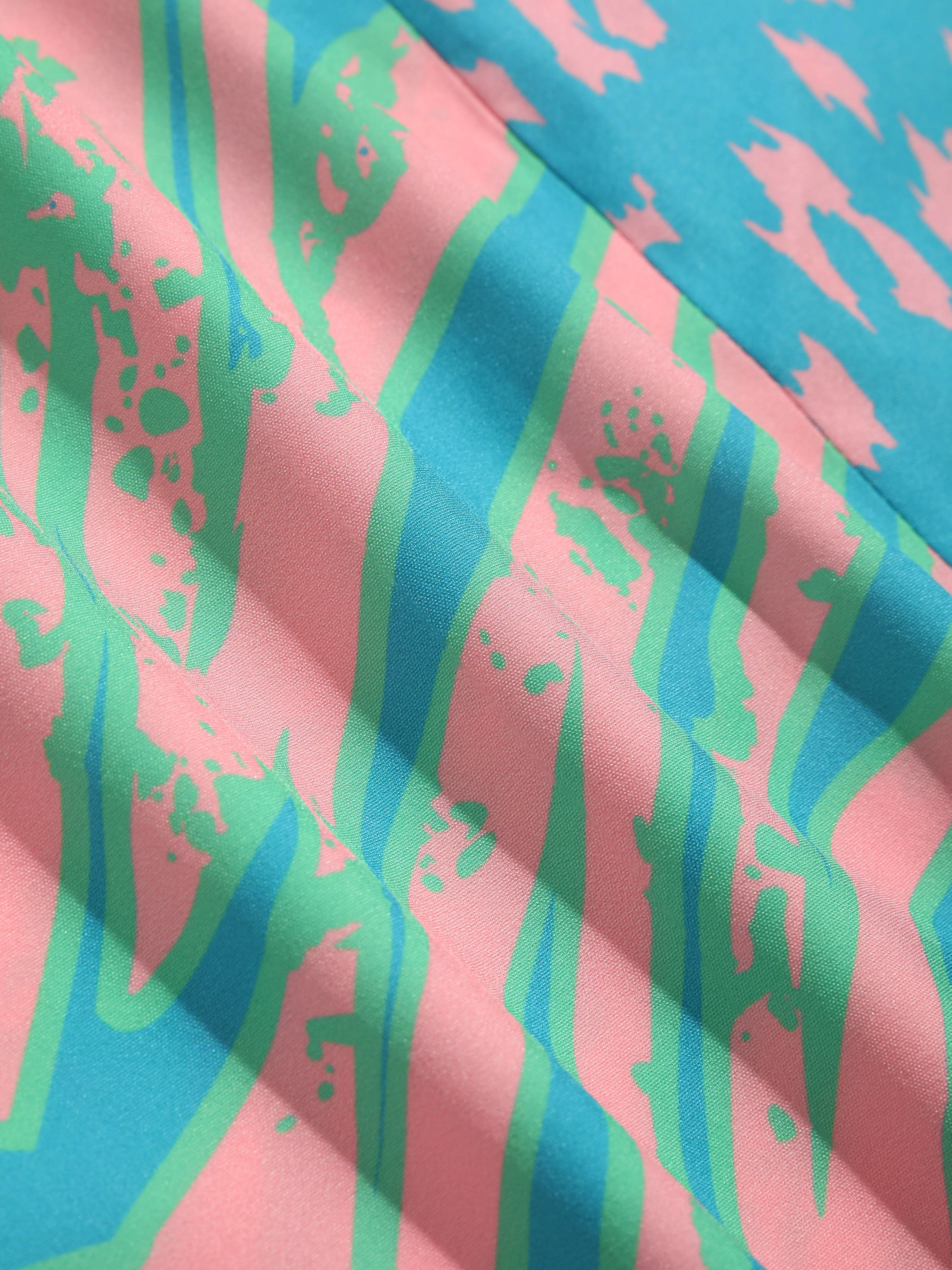 Alfonse® | Animal Pattern Print Patchwork Shirts - Image 5