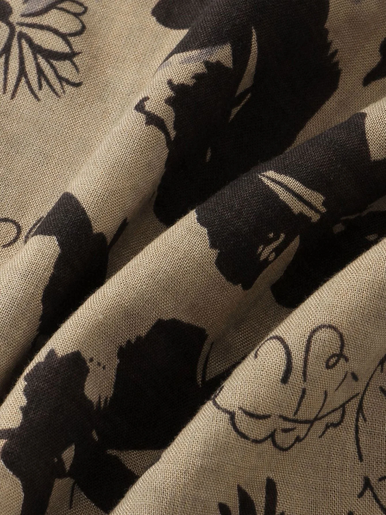 Alfonse® | Ink Floral Print Button Up Shirt - Image 4