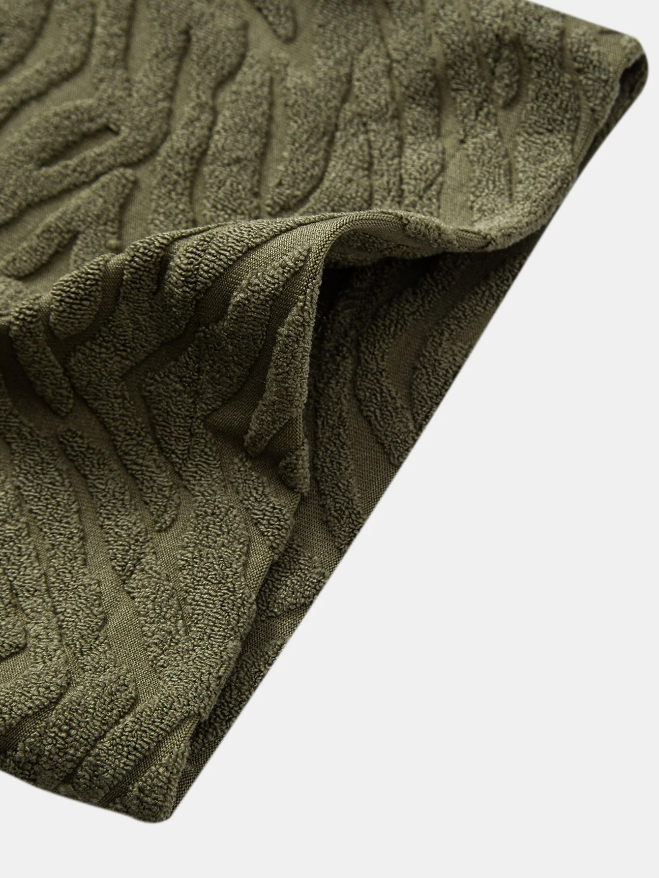 Alfread® | Animal Texture Terry Cuban Shirt & Straight Leg Linen Pants - Image 11