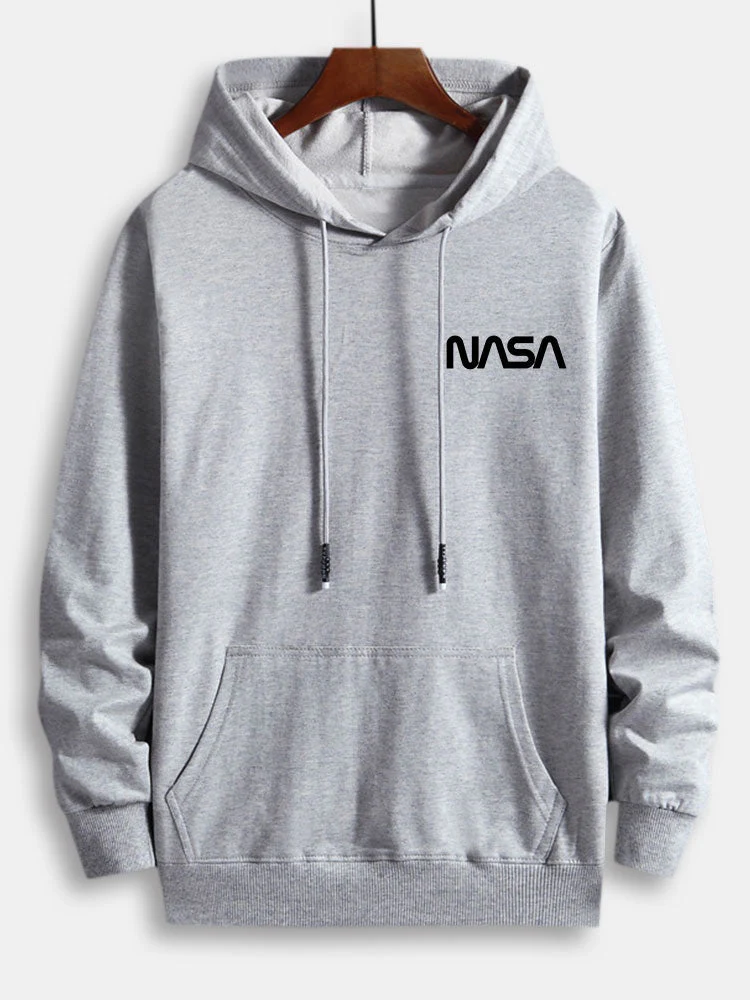 Alfred | NASA Print Cotton Hoodie - Image 6