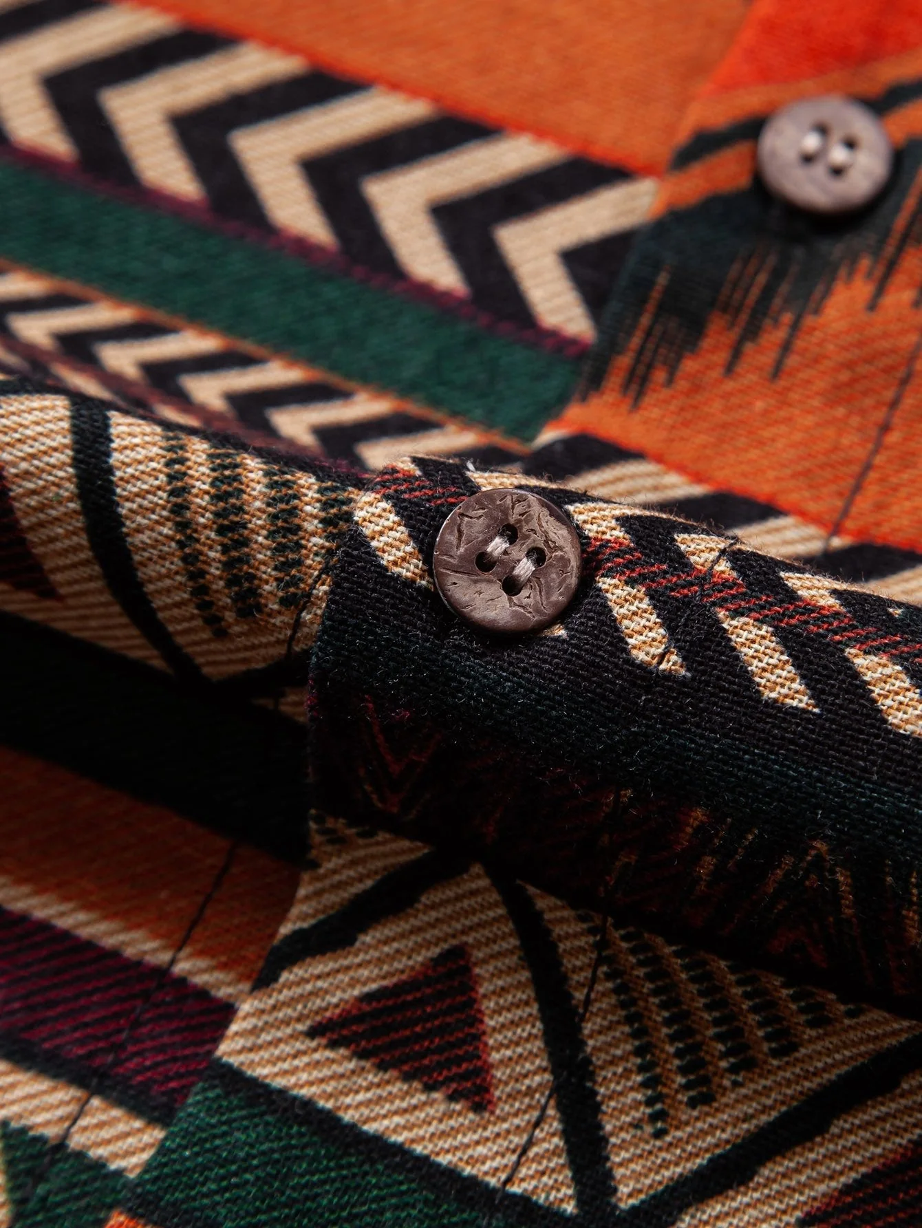 Alfy® | Floral Geometric Patchwork Print Cotton Shirt - Image 6