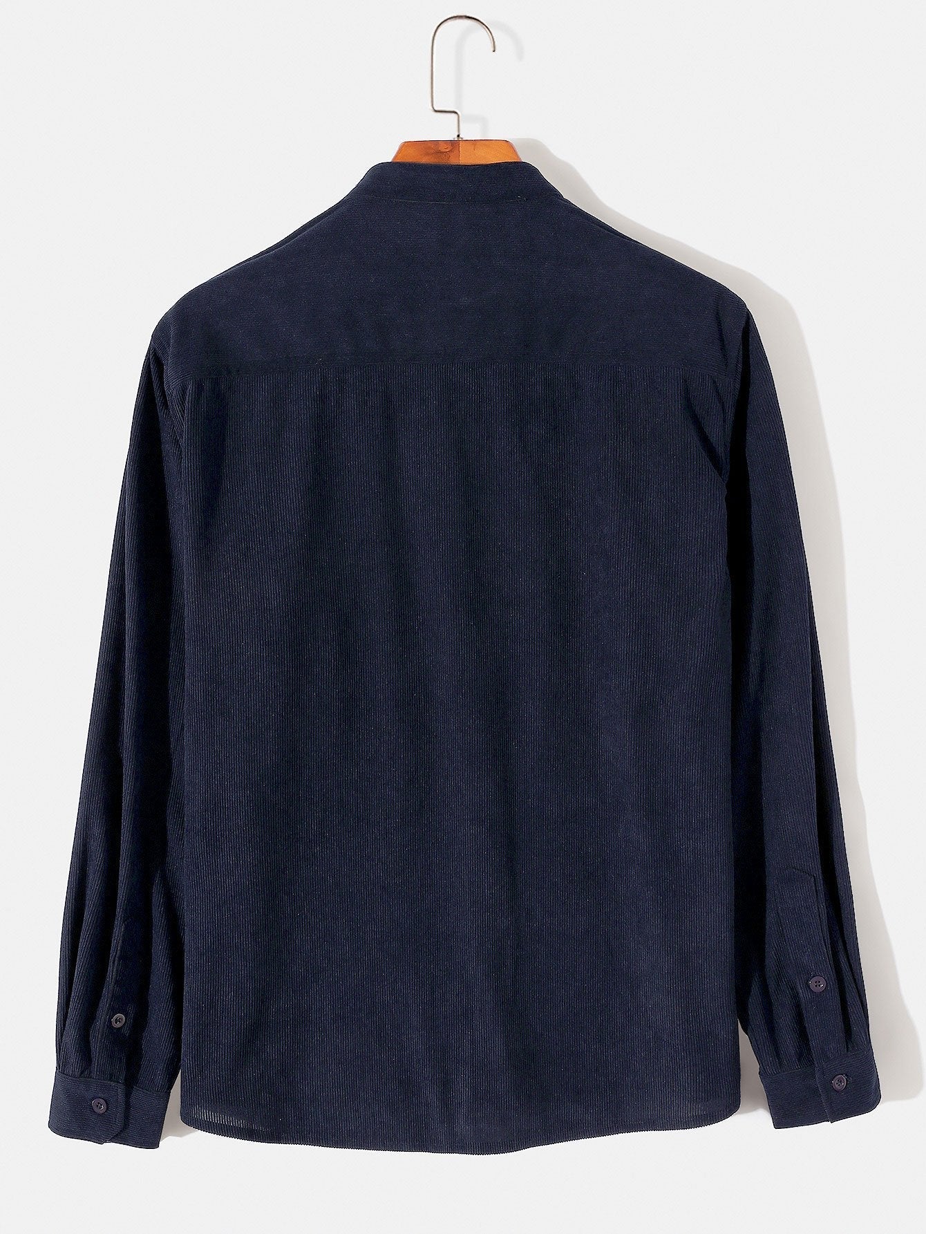 Alger® | Long Sleeve Stand Collar Corduroy Shirt - Image 4