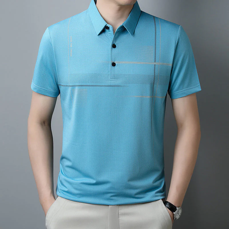 Alistair® | Loose, Cool And Breathable T-Shirt With Revere Collar For Men - Image 12