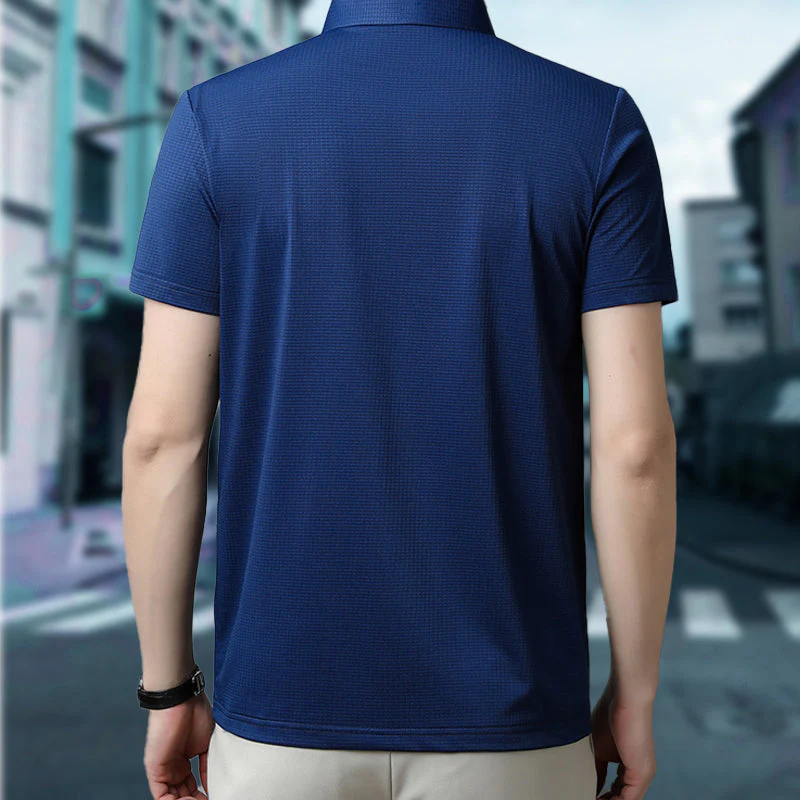 Alistair® | Loose, Cool And Breathable T-Shirt With Revere Collar For Men - Image 2