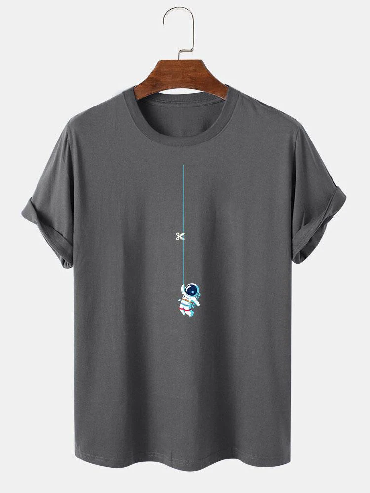 Allyn® | Astronaut On A String Print T-Shirt - Image 5