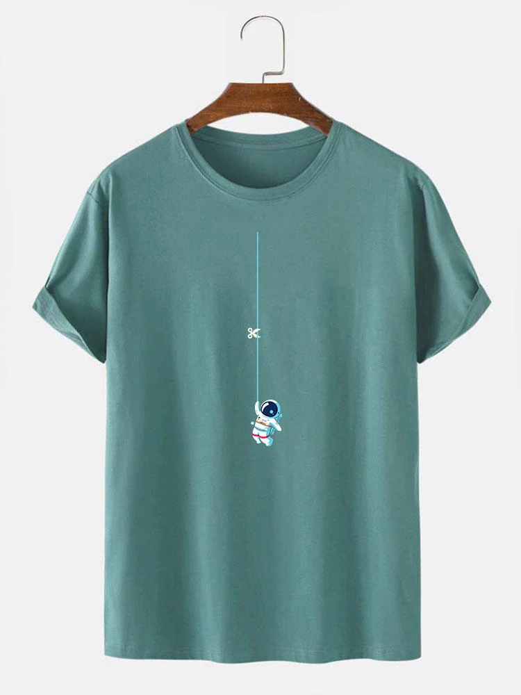 Allyn® | Astronaut On A String Print T-Shirt - Image 6