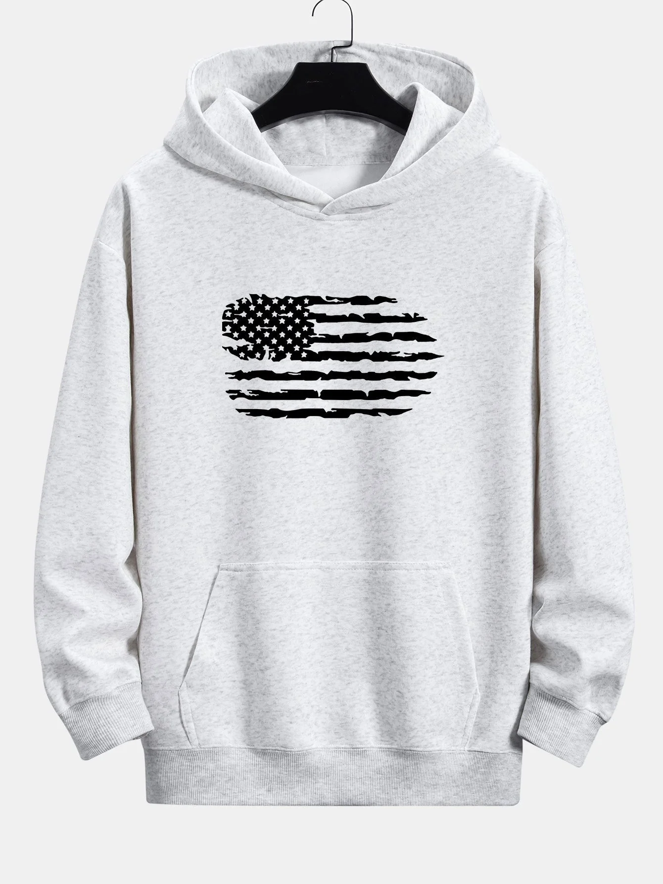 Alonso | American Flag Print Relax Fit Hoodie - Image 5