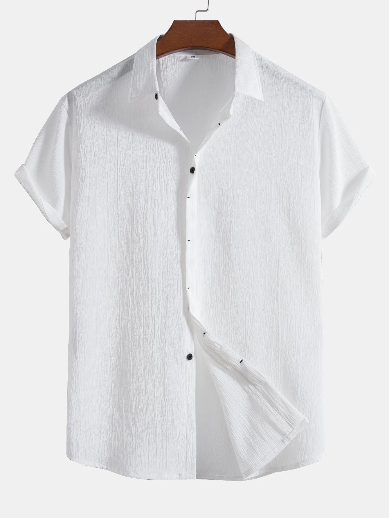 Aloys® | Wrinkled Concealed Fly Shirt