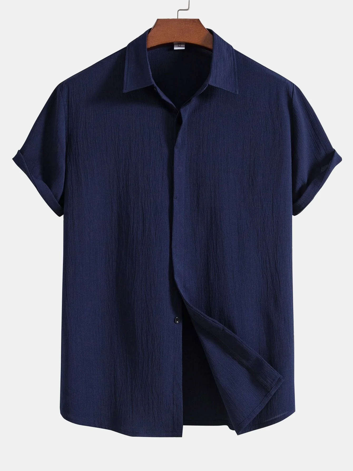 Aloys® | Wrinkled Concealed Fly Shirt - Image 5