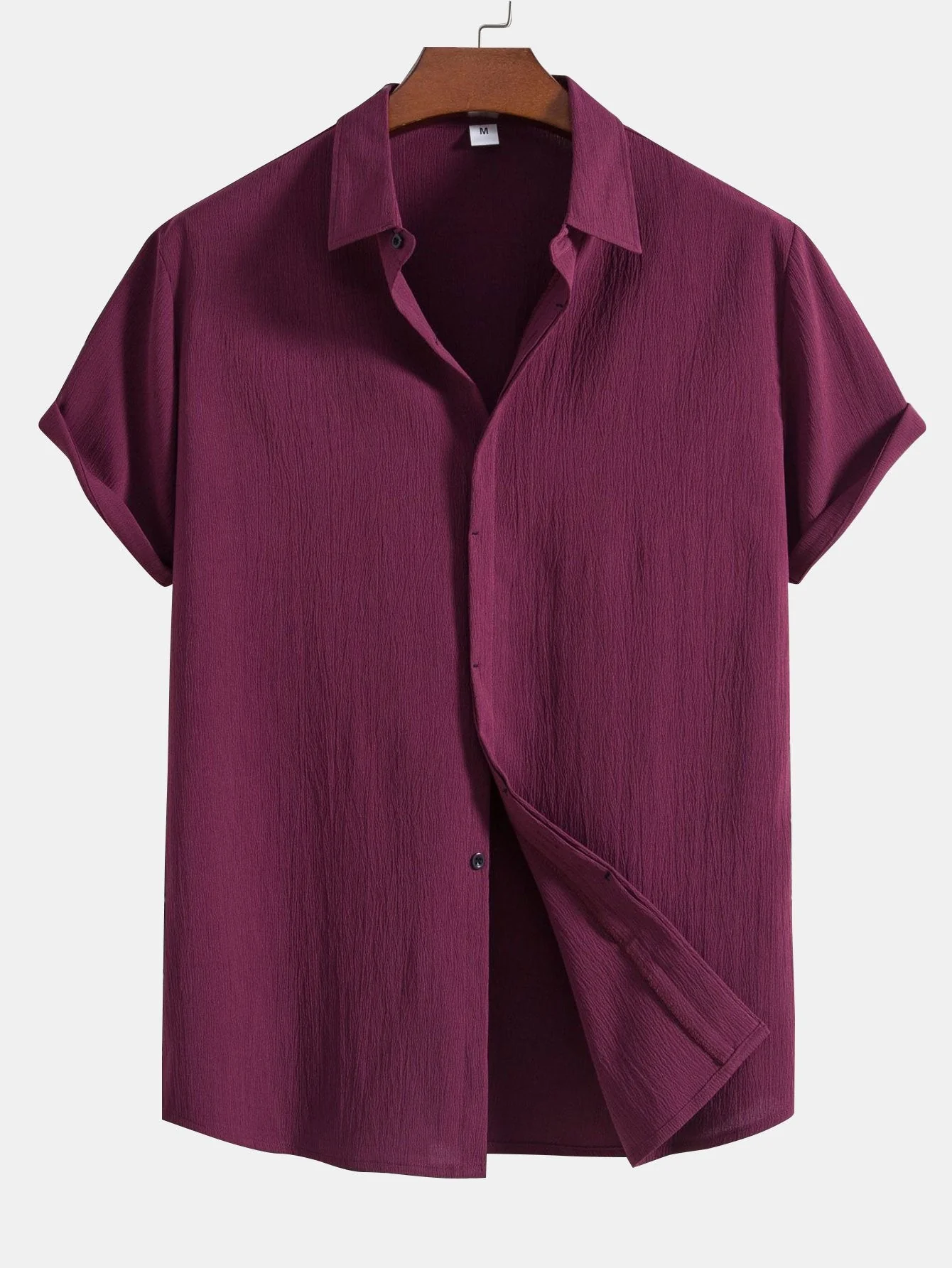 Aloys® | Wrinkled Concealed Fly Shirt - Image 6