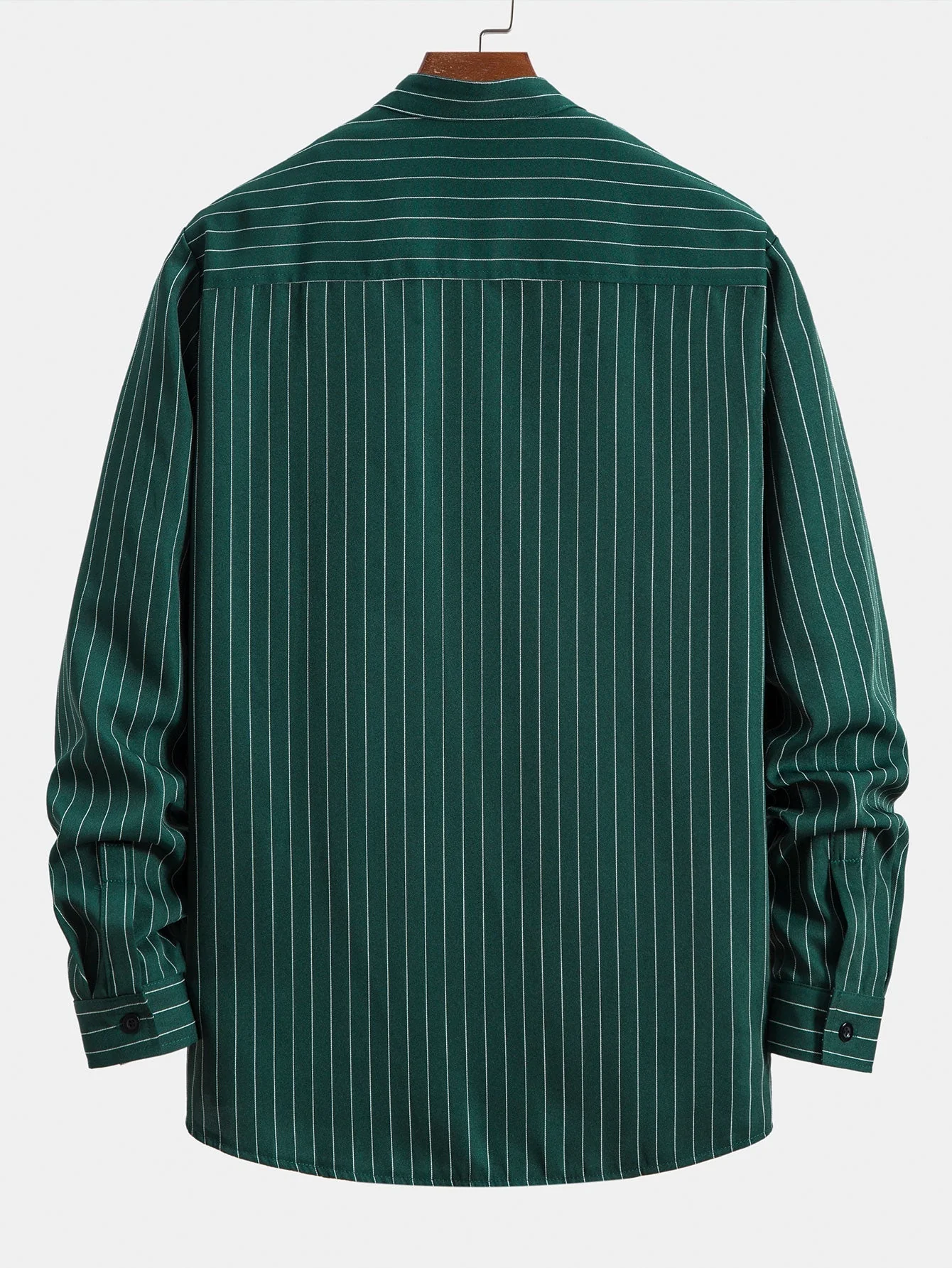 Althaea® | Long Sleeve Stand Collar Striped Shirt - Image 2