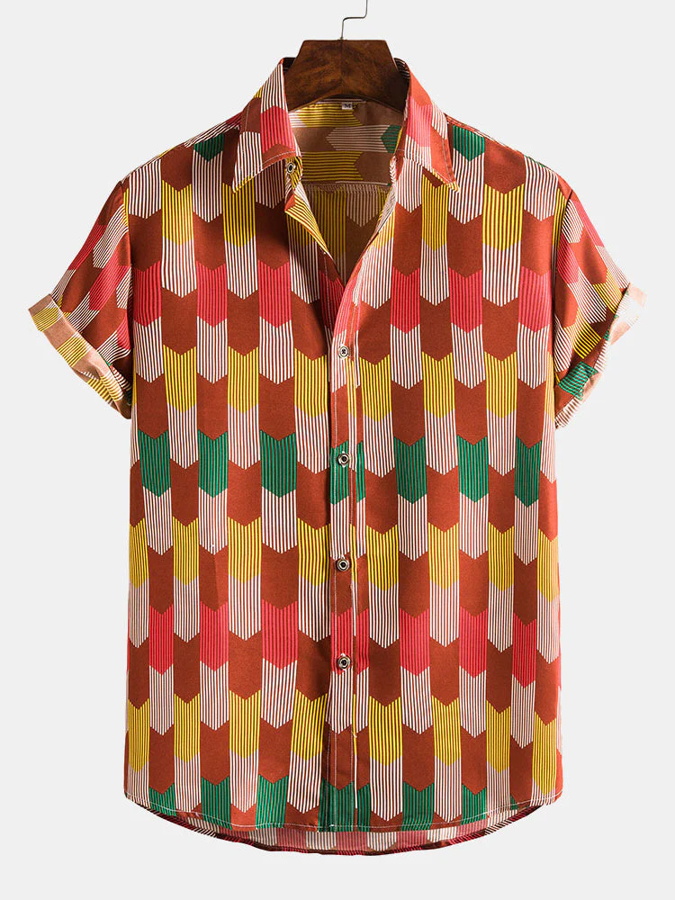 Althaus® | Multi Color Abstract Print Shirts