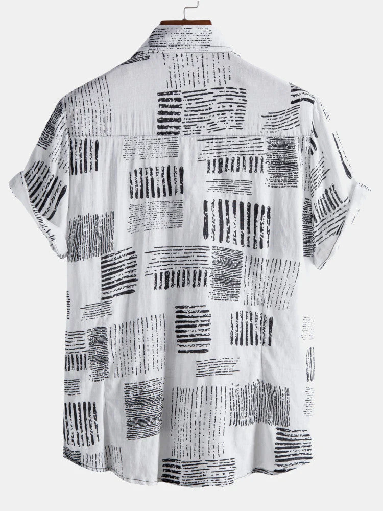 Aluf® | Abstract Printing Lapel Shirts - Image 2