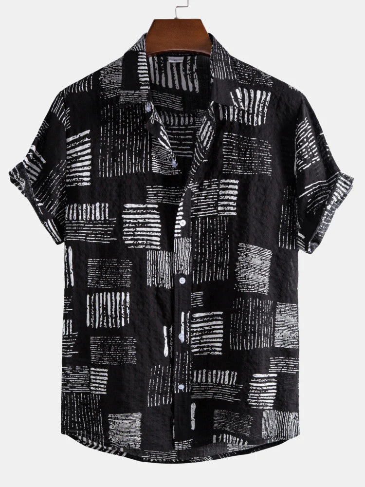 Aluf® | Abstract Printing Lapel Shirts - Image 3