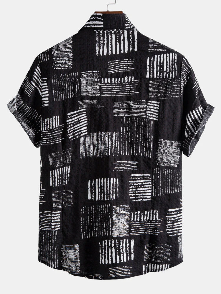 Aluf® | Abstract Printing Lapel Shirts - Image 4