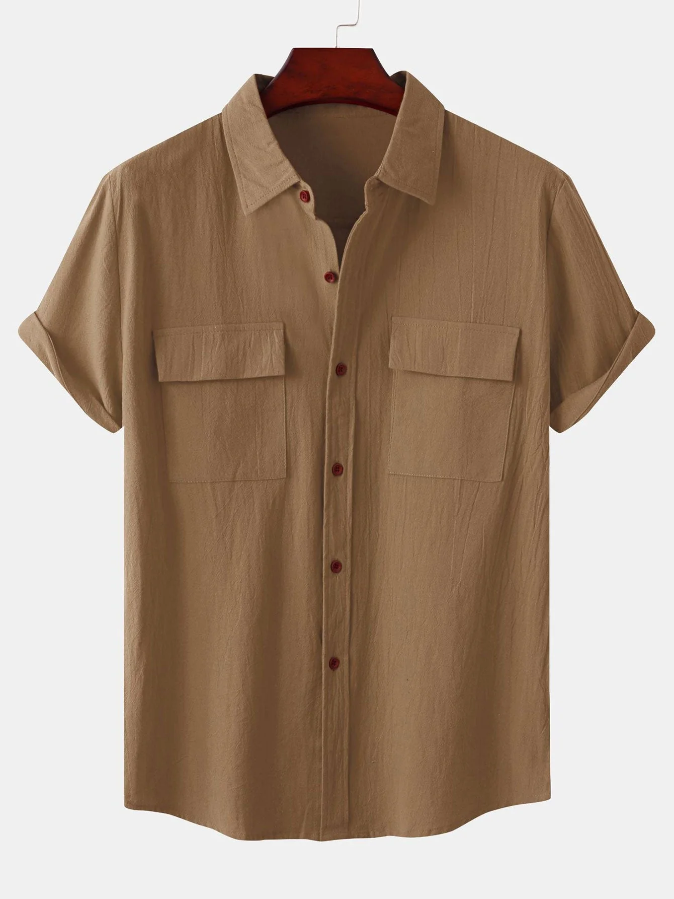 Alver® | Man Button Up Shirt With Patch Pockets - Image 2