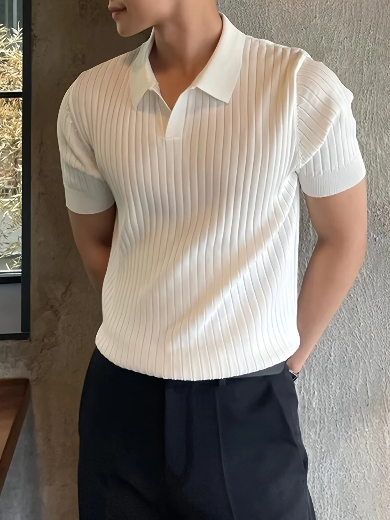 Alvin | Men's Knit Polo Shirt