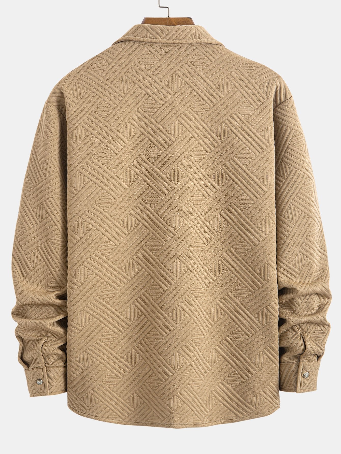 Amadeo® | Striped Jacquard Button Up Shirt - Image 2