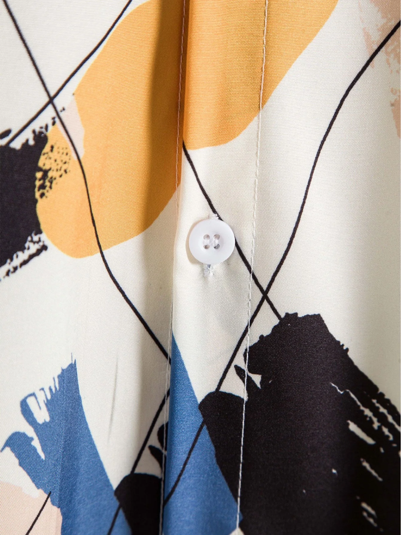 Amandus® | Hand Drawn Color Blocks Print Shirt - Image 4