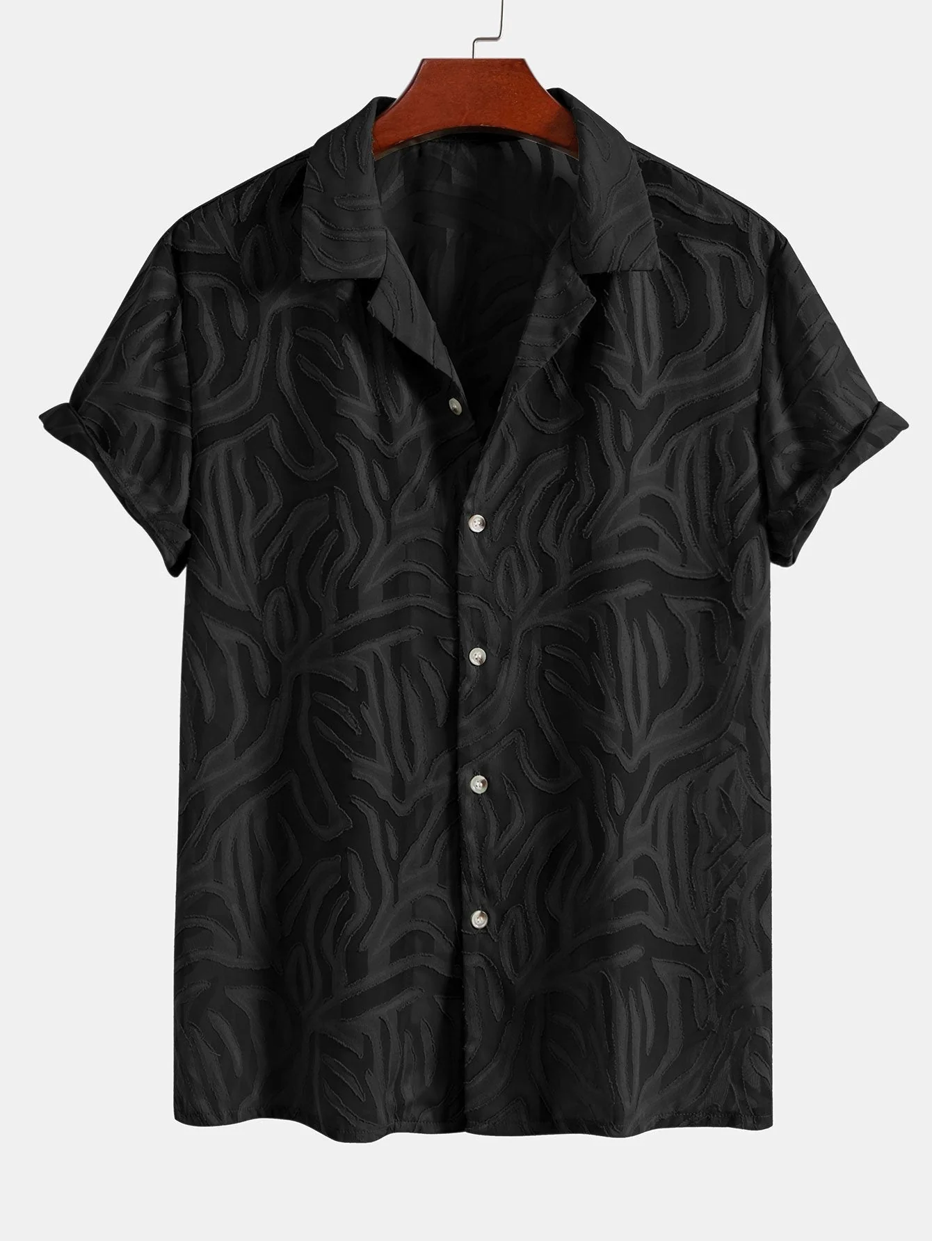 Amaury® | Jacquard Texture Cuban Shirt - Image 5