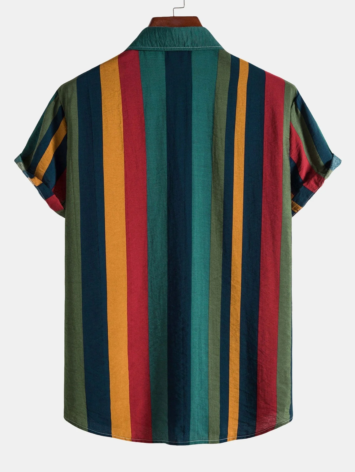 Amedeo® | Colored Striped Button Up Shirt - Image 2