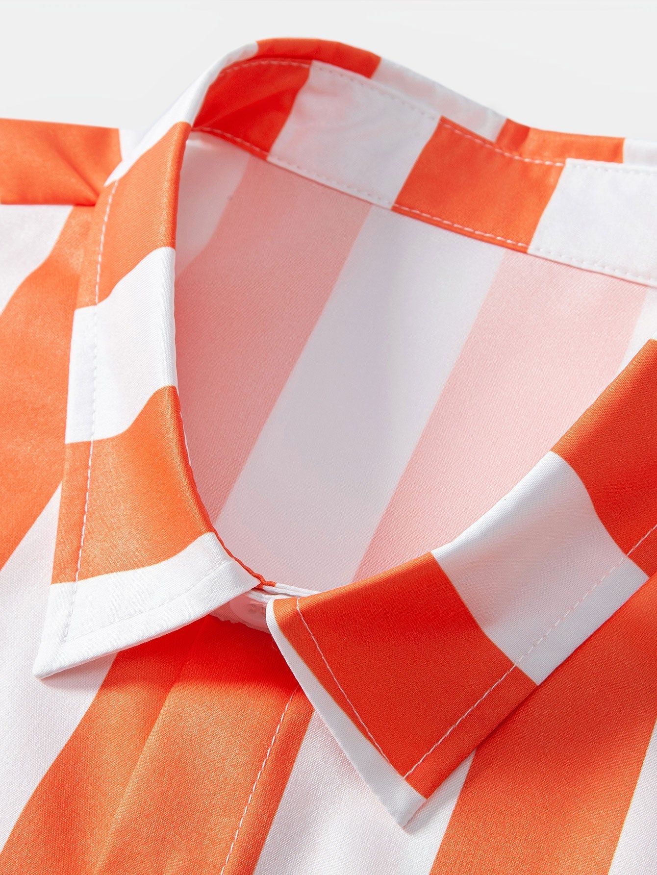 Amets® | Stripe Print Button Up Shirt - Image 3