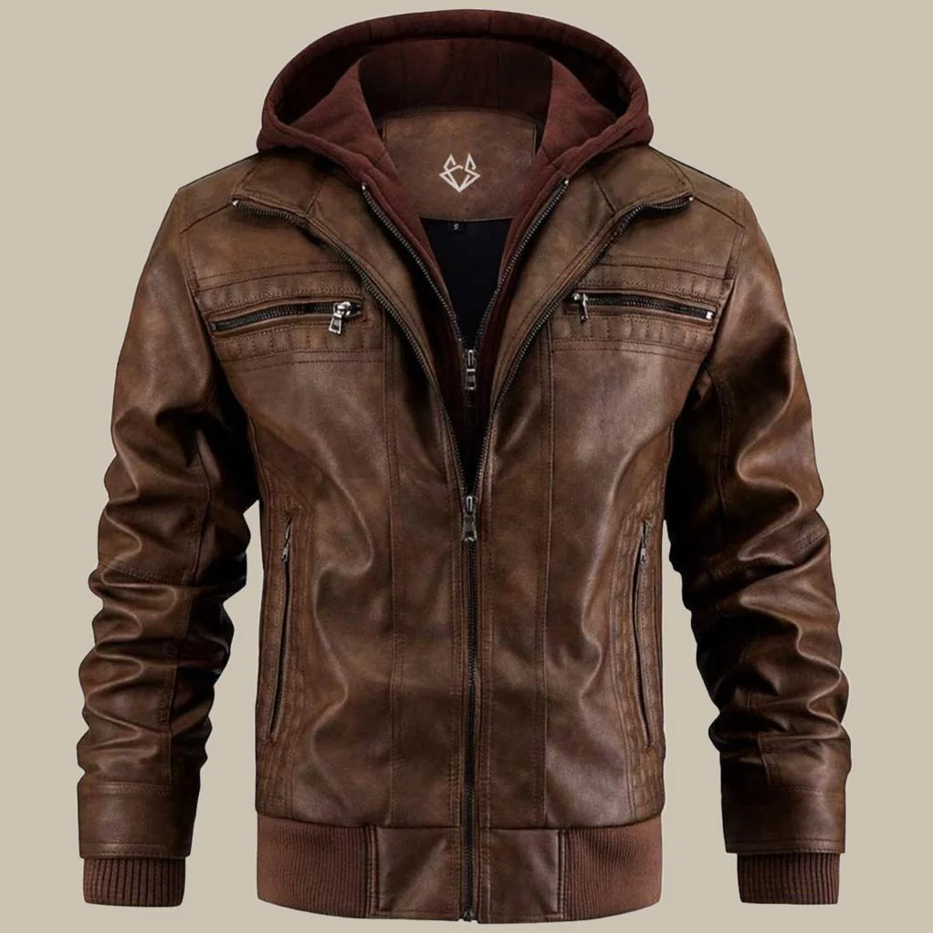 Amin | Premium winter jacket with hood and zipper - Image 3