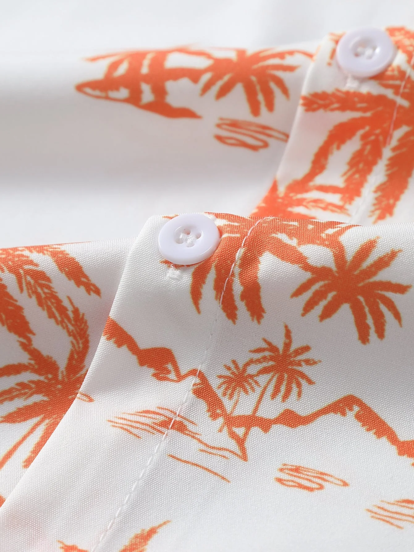 Amman® | Palm Tree Print Button Up Shirt - Image 3