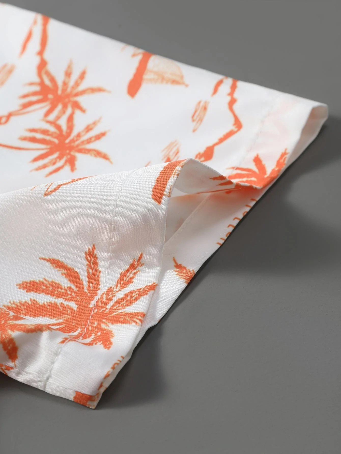 Amman® | Palm Tree Print Button Up Shirt - Image 5