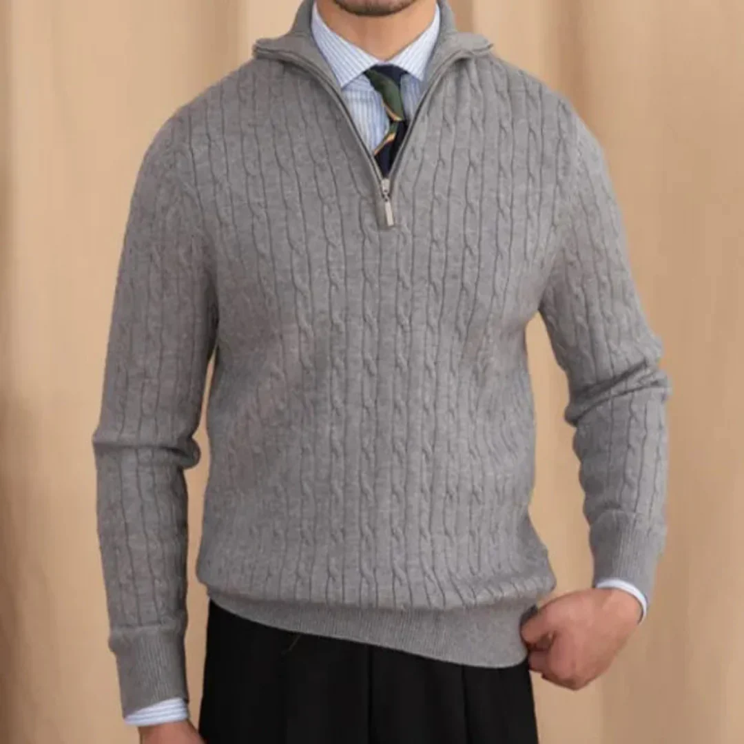 Anacleto | Knit Half Zip Sweater - Image 2