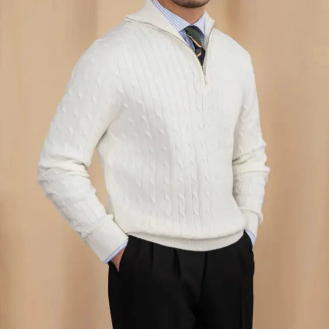 Anacleto | Knit Half Zip Sweater - Image 5