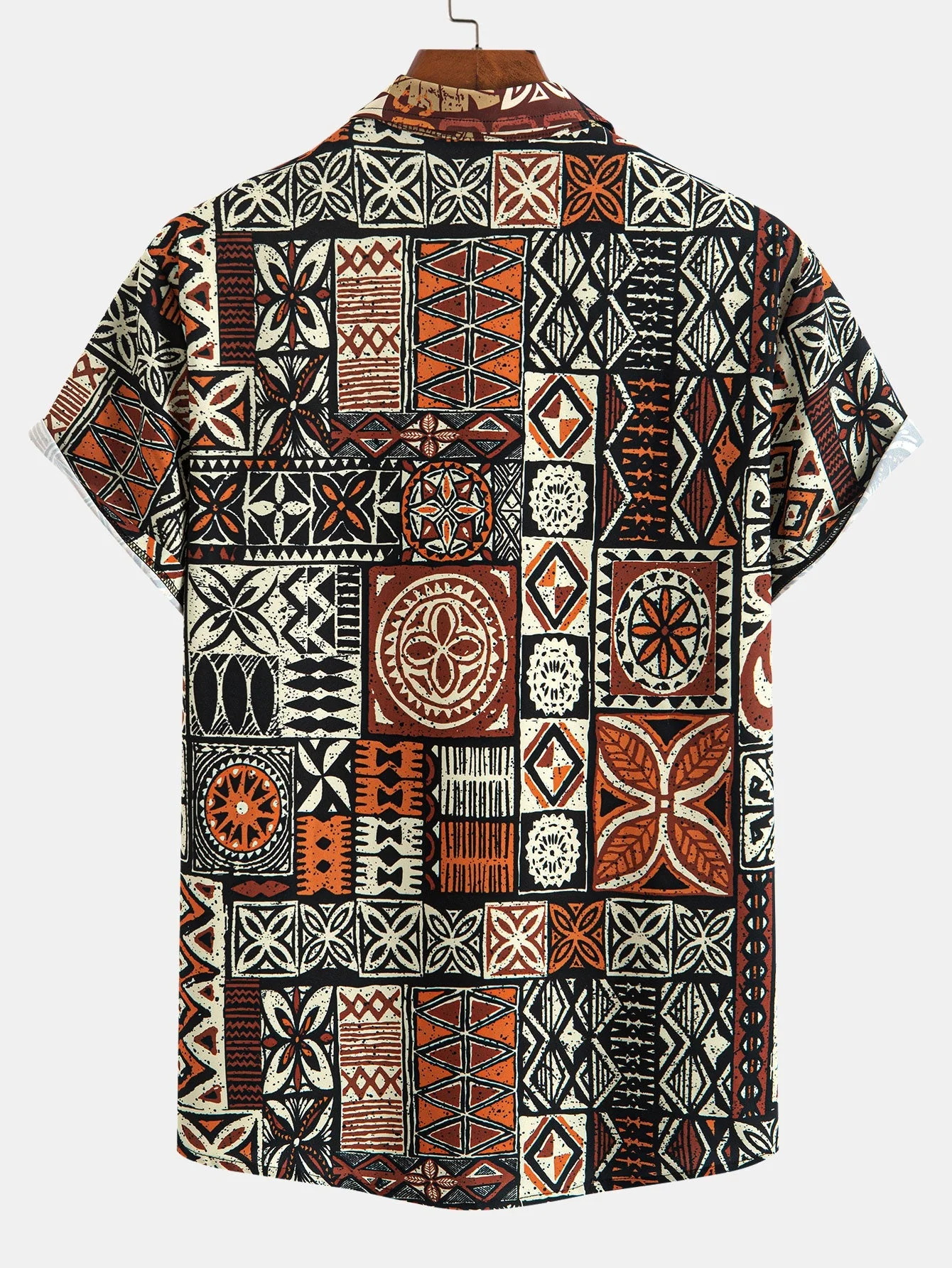Anderson® | Ethnic Geometry Print Button Up Shirt - Image 2