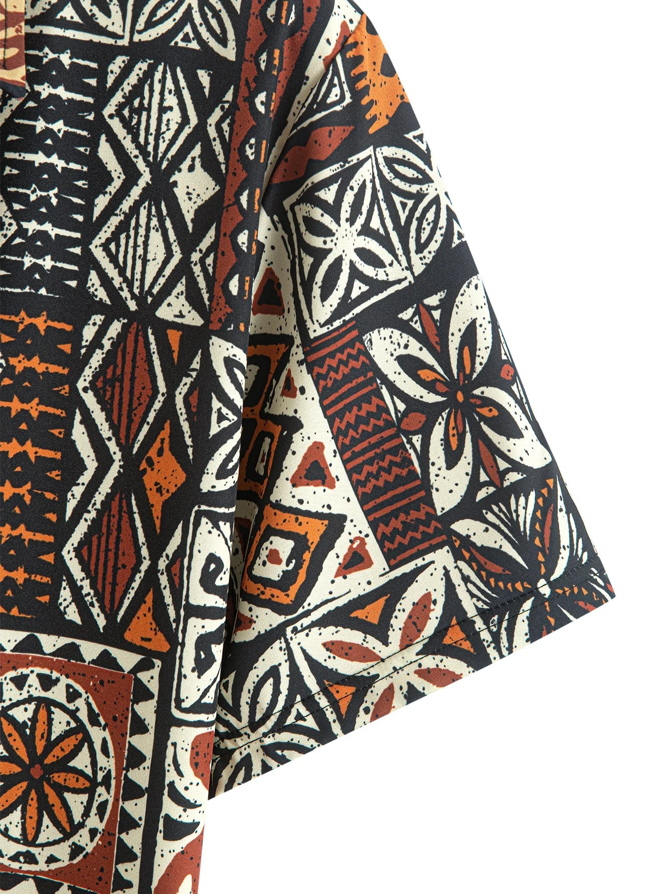 Anderson® | Ethnic Geometry Print Button Up Shirt - Image 4