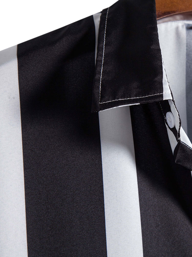 Andino® | Striped Print Button Up Shirt - Image 5