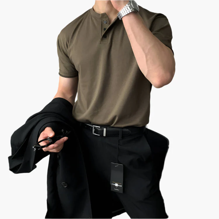 Aniceto® | DAEGU Buttoned Collar T-Shirt - Image 2