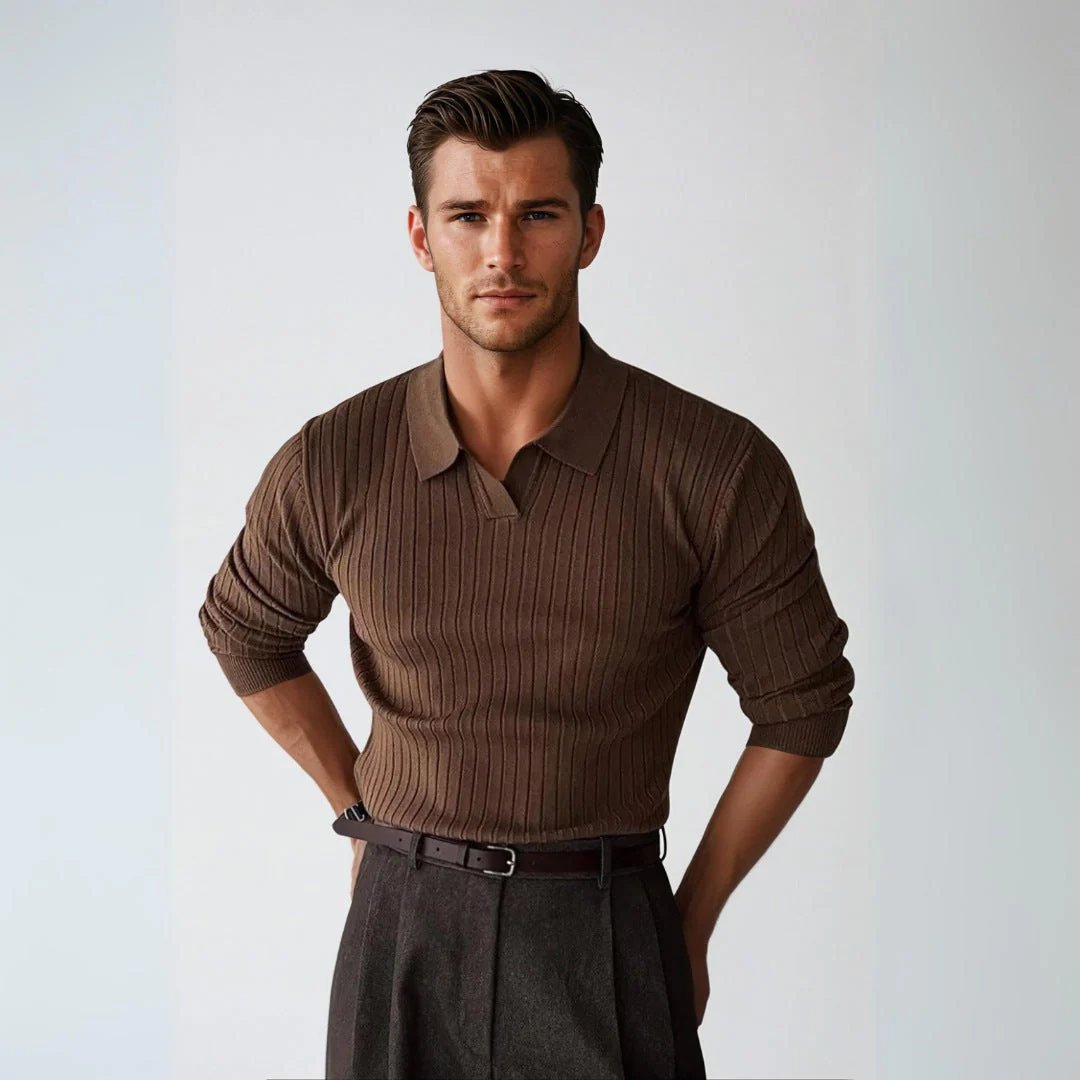 Antígono® | Classic Sweater With Collar - Image 5