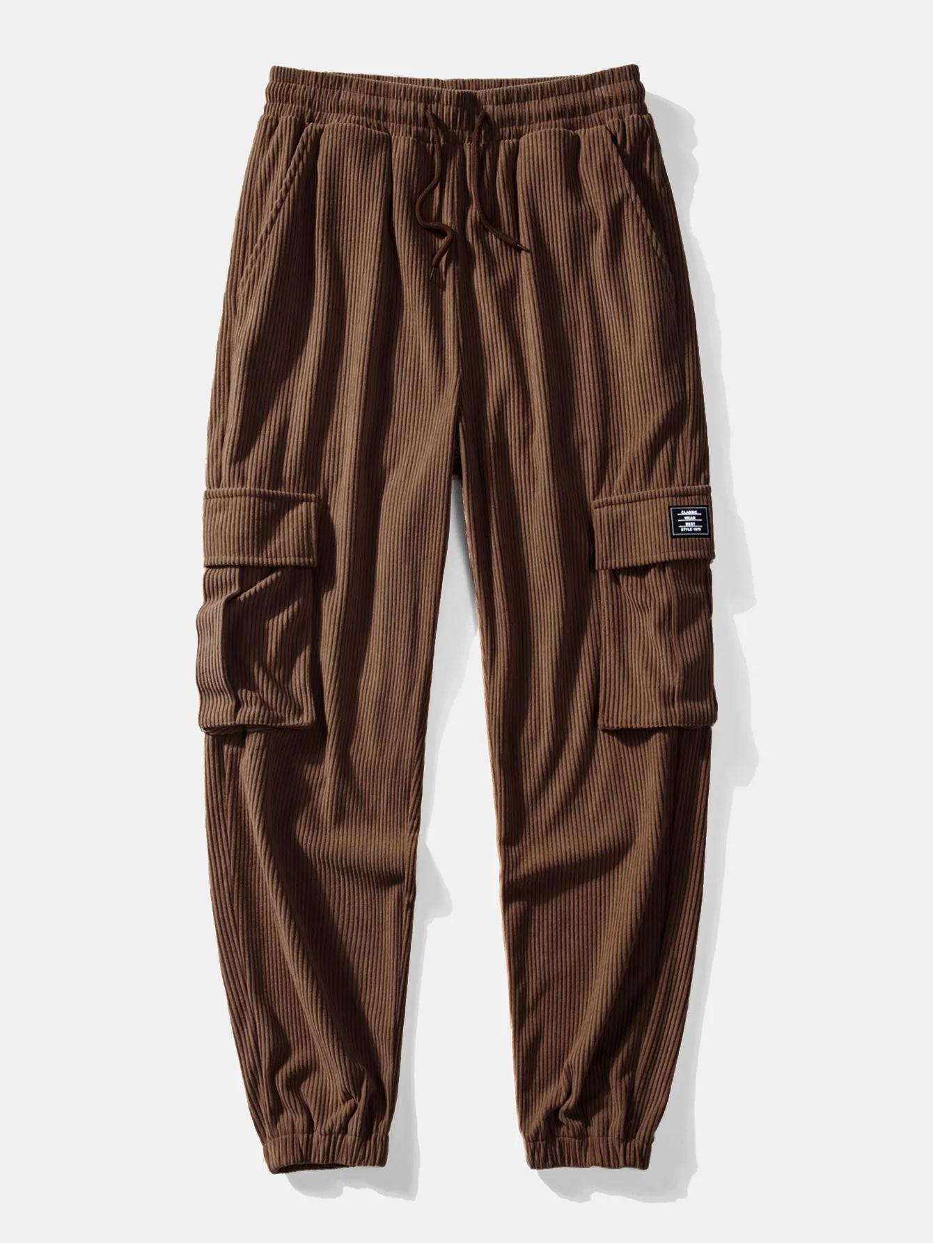 Antolín® | Drawstring Corduroy Cargo Jogger Pants