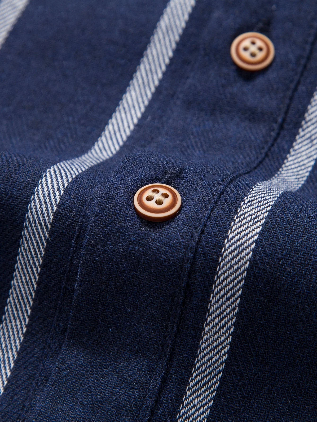 Antton® | Stripes Cotton Henley Shirts - Image 5
