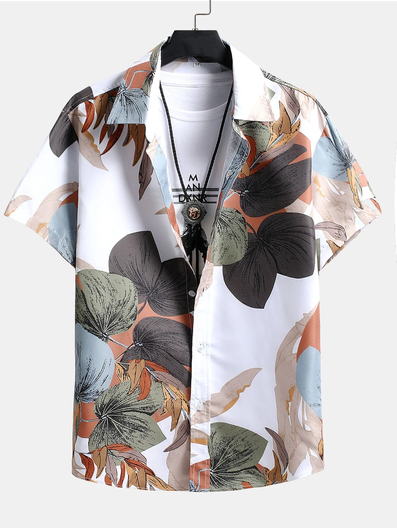 Anwil® | Tropical Print Button Up Shirt