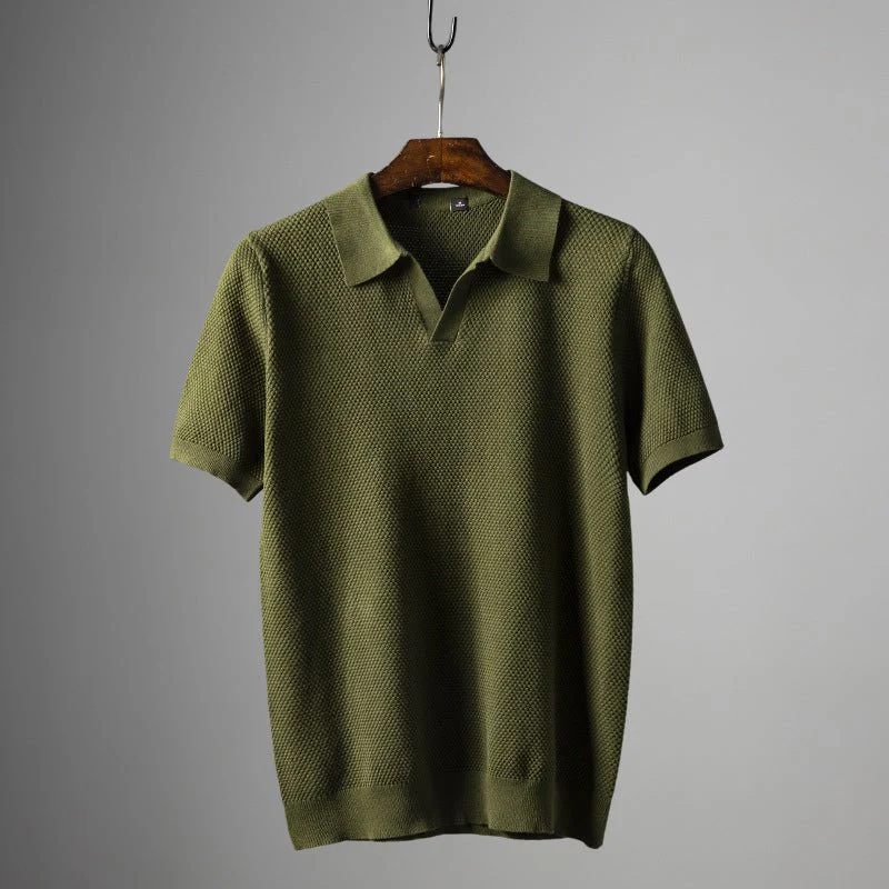 Apostolos® | Davide Costa Knit Polo Shirt - Image 4