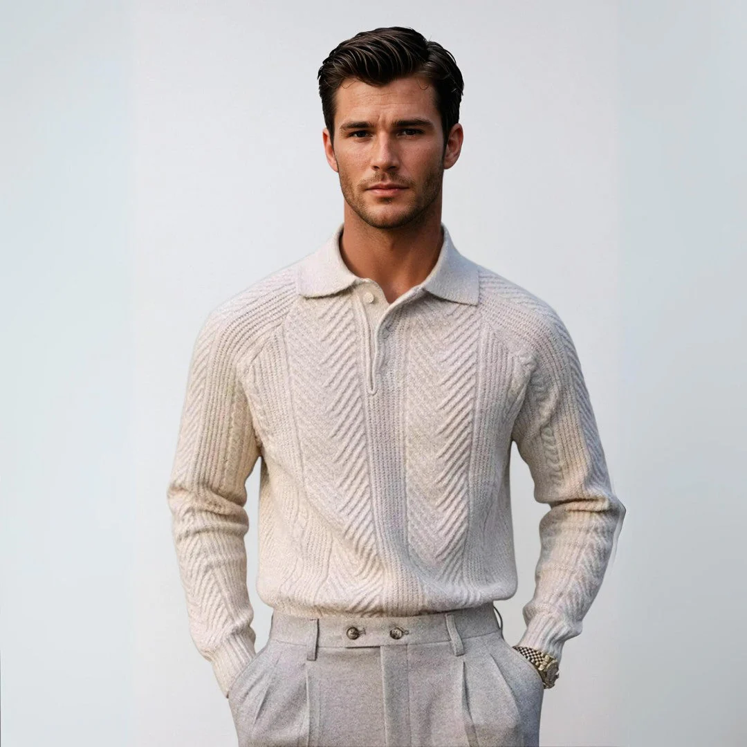 Arcesio® | Luxury Men'S Sweater With Collar - Image 5
