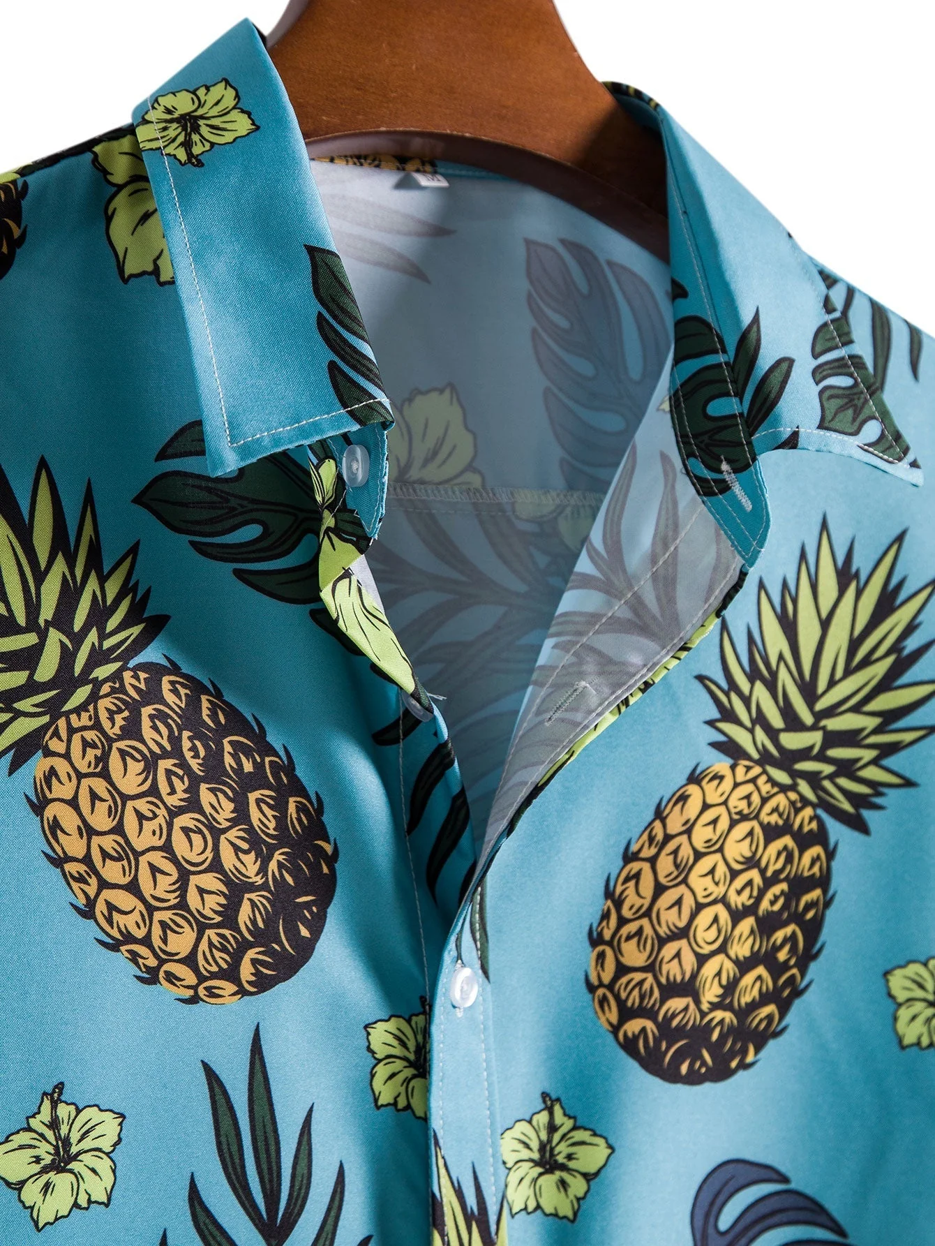 Arcie® | Tropical Floral Pineapple Print Shirt - Image 3