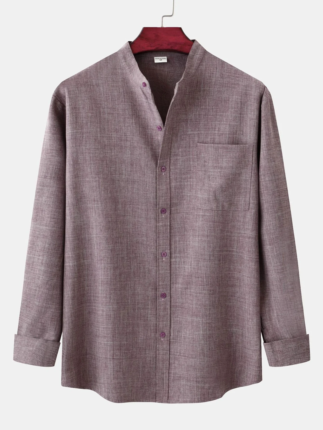 Ardie® | Long Sleeved Stand Collar Shirt